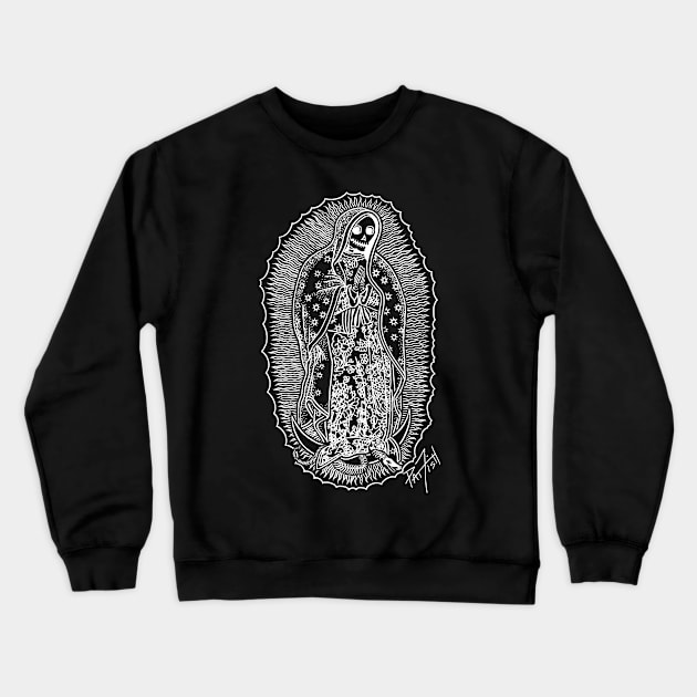 Dead Virgin of Guadelupe Crewneck Sweatshirt by patfish